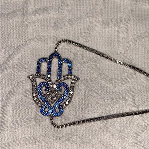 Sterling silver hamsa bracelet